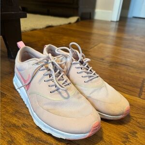 Nike Women's Blush and White Sneakers